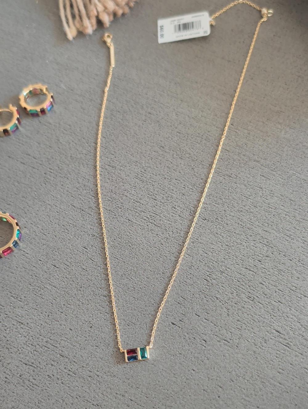 Kendra Scott Jamie Short Pendant Necklace Gold Multi Mix NWT